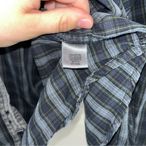 Converse One Star Plaid Botton Down Flannel Shirt - Picture 4 of 5